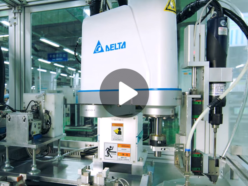 台达工业机械手臂系统所用的元器件，高达 75% 以上为内部研发。这些元器件也是台达大步迈向智能制造的必要环节